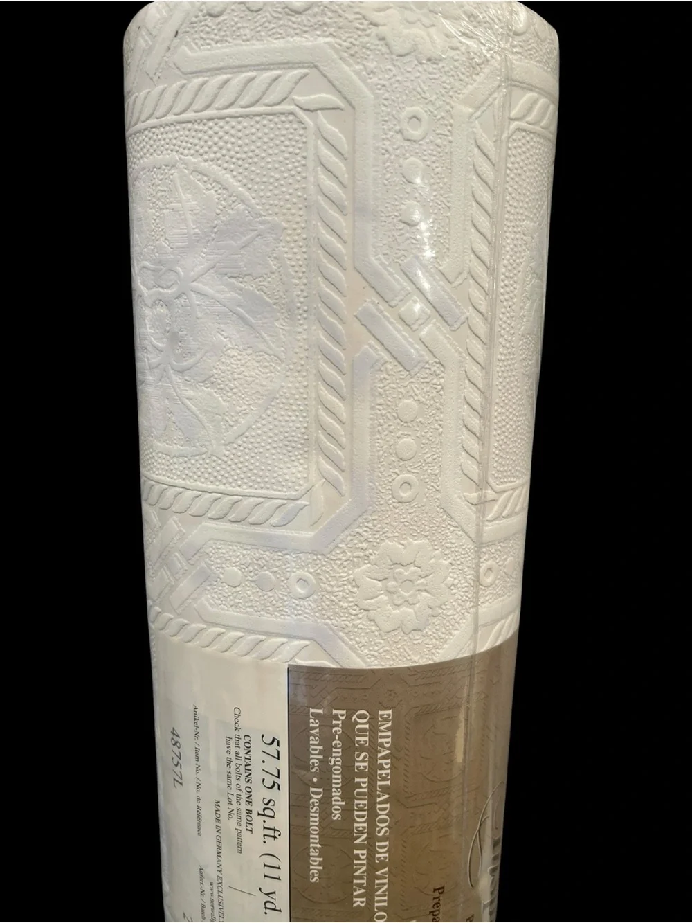 Architectural Inspirations Paintable Vinyl Wall Covering #48757L  Germany Lot